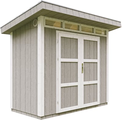Timbela M901A-TUNDRA GREY - LP SmartSide Tuinhuis op houtbasis - 3 m² - L161xL293xH239 cm - met vloer en verf