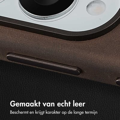 Accezz Hoesje - Geschikt voor Samsung Galaxy S25 Edge - Vintage Leather met Magnetische Ring Backcover - Rustic Brown