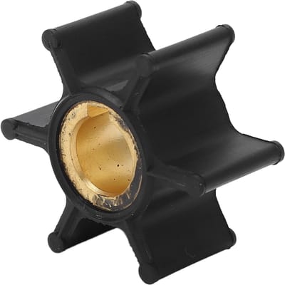Buitenboordmotor Waterpomp Impeller 0387361 6 Bladen Vervanging voor Johnson Evinrude 2pk Motor 1985‑1990 black