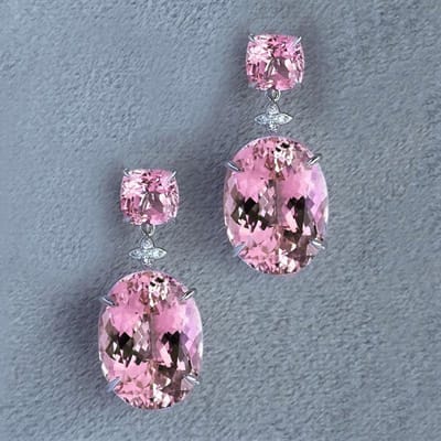 Huitan Roze Cubic Zirconia Hangende Oorbellen voor Vrouwen Eenvoudig Elegant Luxe Bruiloft Verloving Feest Vrouwelijke Accessoires Sieraden gray