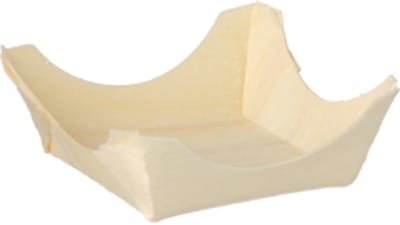50 Fingerfood - Schalen, hout pure hoekig 1,5 cm x 4 cm x 4 cm