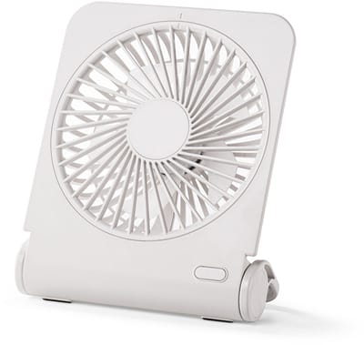 Mini Draagbare Ventilator, USB Ventilator, 4 Snelheden, 220° Stil Ventilator Voor Kantoor, Slaapkamer, Reizen & Camping, Wit