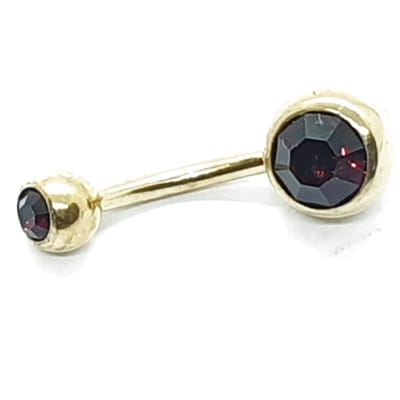 Navel Piercing - Goud Met Steentjes