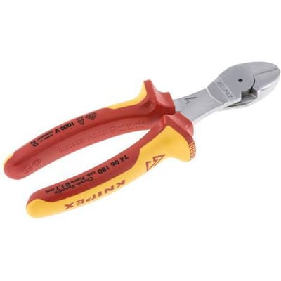 Knipex Krachtzijkniptang 180mm VDE-Getest Tot 1000V