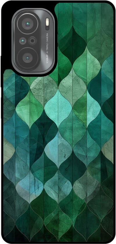 Smartphonica Telefoonhoesje Geschikt voor Xiaomi Mi 11i met groene bladeren opdruk - TPU backcover case green leafs design geschikt voor Xiaomi Mi 11i