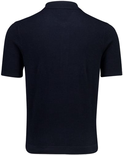 Polo korte mouw Bugatti donkerblauw gebreid