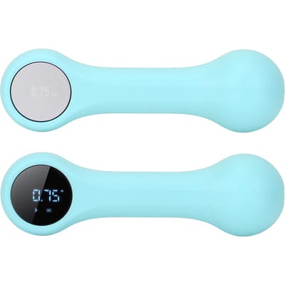 Haltère Intelligent Rechargeable Perte de Poids Fitness Haltère Haltère pour Femmes avec Application Téléphone Cours cyan