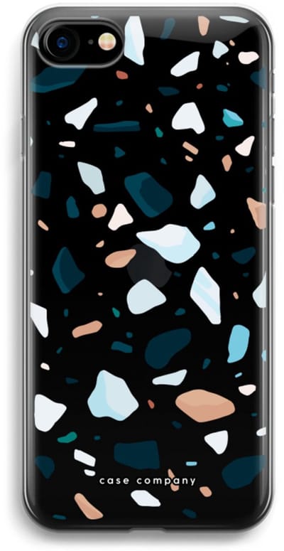 Case Company® - Hoesje geschikt voor iPhone SE 2020 hoesje - Terrazzo N°13 - Soft Cover Telefoonhoesje - Bescherming aan alle Kanten en Schermrand