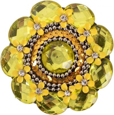 Broche Floral geel