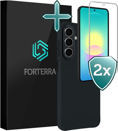 Hoesje Met 2x Screenprotector - Geschikt voor Samsung Galaxy A27 - Sterk & Shockproof - Telefoon Hoes - Back Cover - Siliconen Case - Donkerblauw