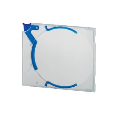 Cd opbergbox Quickflip standaard blauw 5 stuks