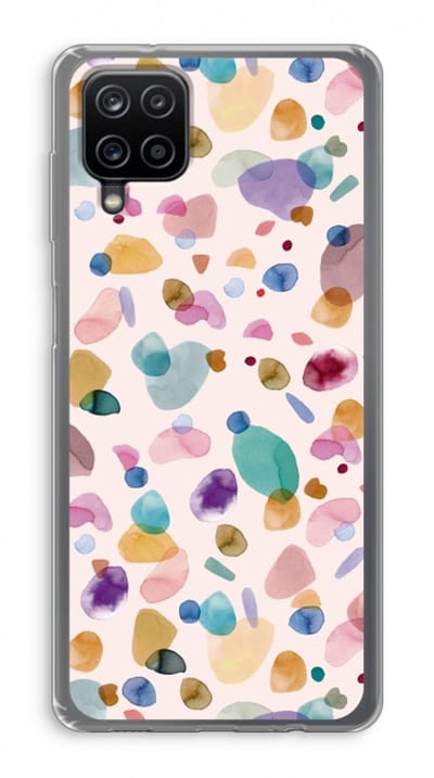 Case Company® - Hoesje geschikt voor Samsung Galaxy A12 hoesje - Terrazzo Memphis - Soft Cover Telefoonhoesje - Bescherming aan alle Kanten en Schermrand