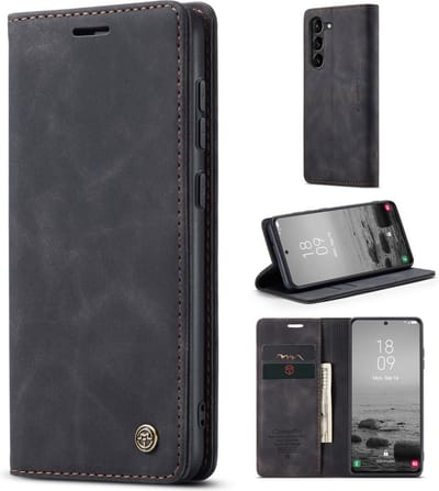 CaseMe Hoesje - Geschikt voor Samsung Galaxy S23 Hoesje - CaseMe 013 Book Case - Zwart