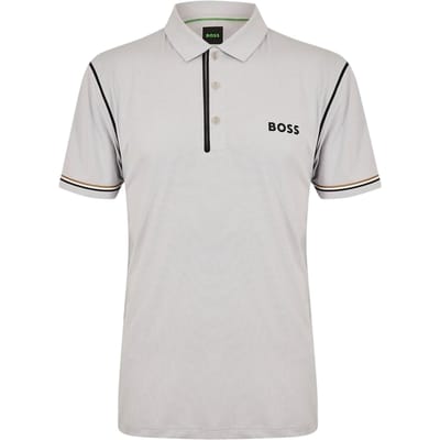 Boss Paddytech Goc-poloshirt met kraag voor heren (Lichtgrijs/Pastelgrijs)