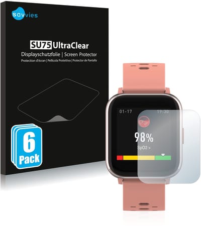 Savvies - Screenprotector voor Denver SW-164 - Folie Beschermfolie transparant 6 Stuks