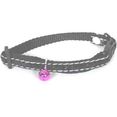 Glinsterende nylon kattenhalsband Martin Sellier