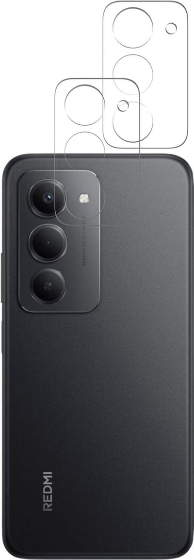 Camera Protector geschikt voor Xiaomi Redmi 15 4G / 5G - 2 stuks van glas Transparante glazen