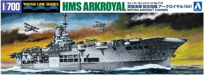 Schaalmodel 1/700 Vliegdekschip Royal Navy Vliegtuigdrager 1941 Modelbouw