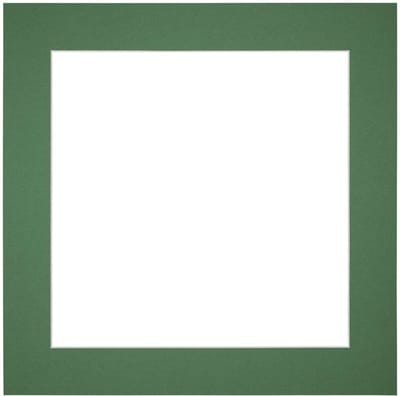 Passe-Partout Fotomaat 35x35 cm - Lijstmaat 45x45 cm - Groen Bos - Museumkarton - Fotolijst niet inbegrepen