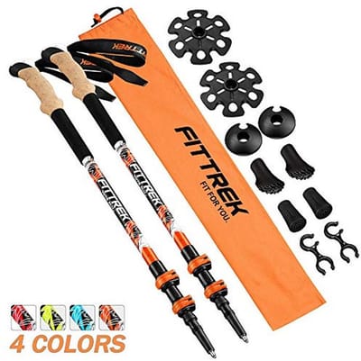 Verstelbare Wandelstokken - Lichtgewicht Trekking Poles voor Kinderen en Volwassenen - Ergonomisch en Antislip Handvat