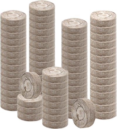 Kamerplant Grond - Potgrond Tuinturf - Planten Kweken - Bevordert Wortelgroei - 100 Stuks 3cm - Bruin