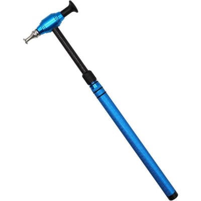 Auto Deuk Reparatie Gereedschapsset, 6 STKS Lakloos Verwijderingsgereedschap Telescopische Aluminiumlegering Hamer met 5 Vervangingskoppen voor Blue blauw