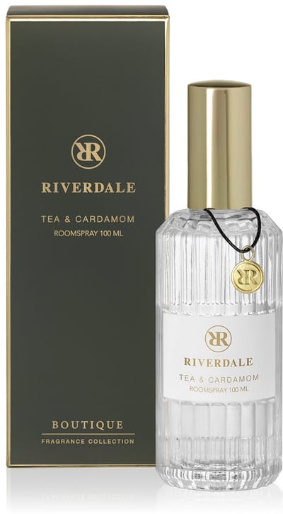 Riverdale - Huisparfum - Tea & Cardamom - 100 ml - Groen - Subtiele geurverspreiding