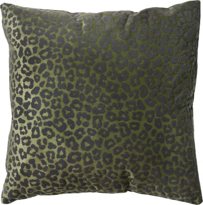 Dutch Decor SURI - kussenhoes 45x45 cm - dierenprint - Chive - groen - met rits - zonder binnenkussen