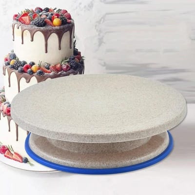 Taart Draaitafel Standaard Taart Decoratie Accessoires Bakgereedschap DIY Vorm Roterend Stabiel Rond Taarttafel Keuken Bakgadget gray