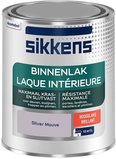 Sikkens - Binnenlak Hoogglans - Silver Mauve - Mengverf - 750 Ml