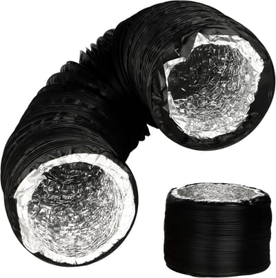 Flexibele Ventilatieslang 125 mm PVC en Aluminium - 3 Meter Afvoer voor Afzuigkap en Ventilator