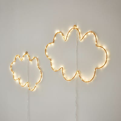 LOBERON Decoratief lichtobject set van 2 Elenar goudkleurig
