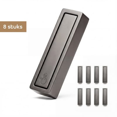 Baulk® - Ophanghaken – Jashaak – Muurhaak – Multifunctioneel – Buiten & binnen – Tot 15Kg – Minimalistisch – Wit – Klein – RVS – Modern - 8 stuks