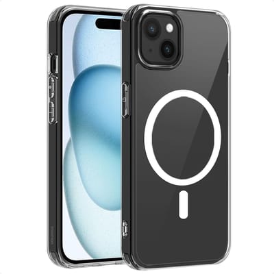 imoshion Hoesje - Geschikt voor Apple iPhone 15 - Protective Backcover geschikt voor MagSafe - Transparant