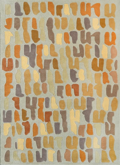 Acsento PanareaEarth Vloerkleed - 160 x 230 cm - Veelkleurig - Rechthoekig - Wol - Woonkamer, Slaapkamer, Eetkamer - Abstract - Modern