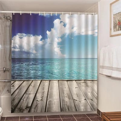 Grappige Baden Rubberen Eendjes Douchegordijnen Kinderen Huis Badkamer Decor Verduisterend Scherm Waterdichte Stof Douchegordijn Cortina W150H180(CM)-1 Pcs