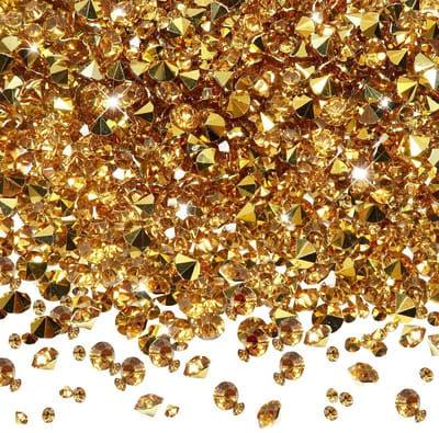 JHUBERS- Acryl Kristallen 10000 Stuks - Diamantvormig - Bruiloft Tafeldecoratie - Transparant - Hars - Maten 3mm/4,5mm/6mm/8mm/10mm - Decoratie