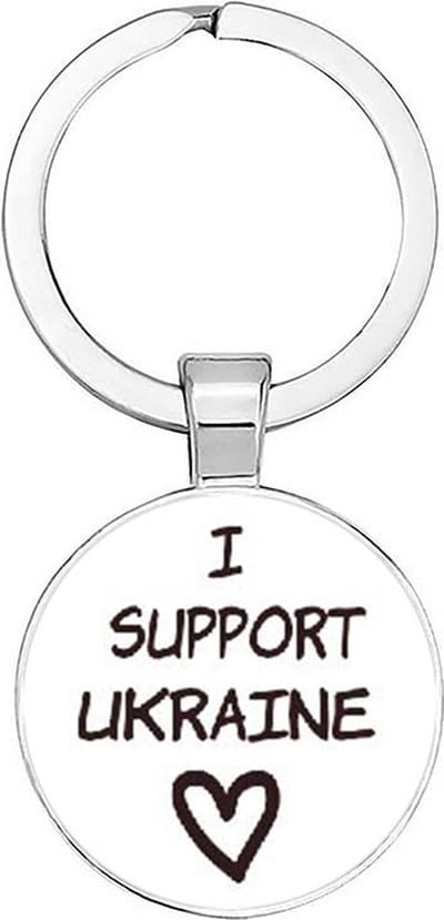 Akyol - i support ukraine sleutelhanger - oekraine - sleutelhanger - oorlog -rusland - support - steun - respect