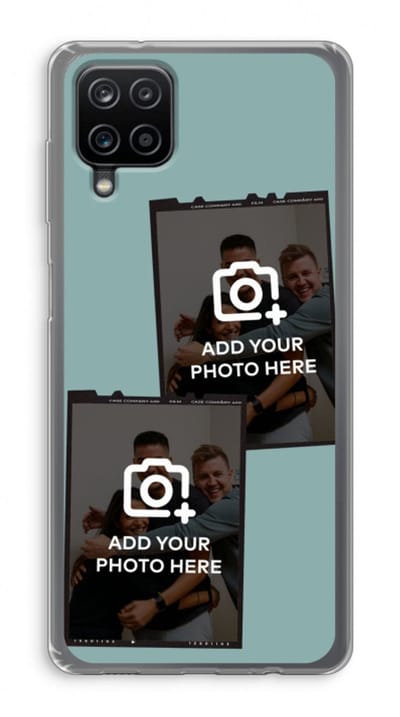 Gepersonaliseerd - Case Company® - Hoesje geschikt voor Samsung Galaxy A12 hoesje - Polaroid Zwart - Soft Cover Telefoonhoesje - Bescherming aan alle Kanten en Schermrand