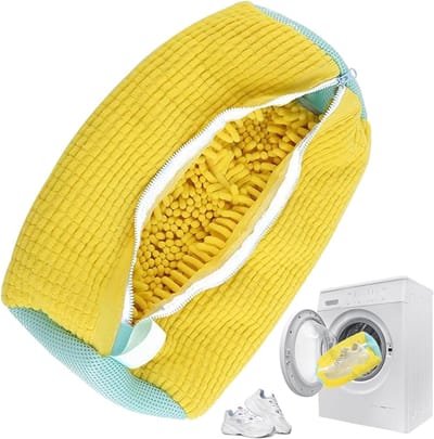 Schoenwaszakken voor de Wasmachine, Ideaal voor Alle Schoenen en Maten, Duurzaam en Handig met Rits