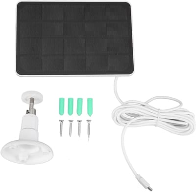 Zonnepaneel - Zonne-energie converter - Apparaten Opladen - IP65 Waterdicht - 4W 5V - Zwart