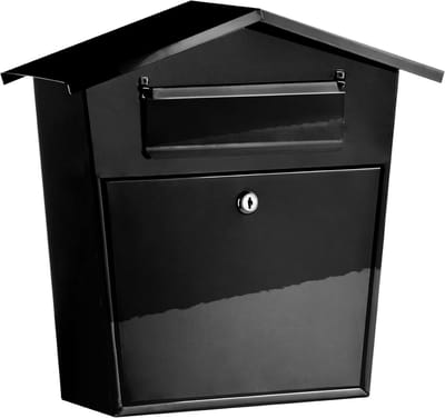 Brievenbus - Postbus - Post Ontvangen - Wandmonteerbaar - 38 x 14 x 37 cm - Zwart