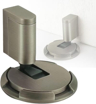 Vloerdeurstop - Deurvastzetter Deurvanger - Deuren Open Houden - Mechanisch Push-to-Lock - Tot 3.5cm Opening - F