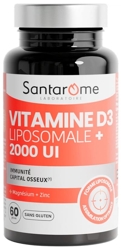 Santarome Vitamine D3 Liposomale 2000 Ui 60 Gélules
