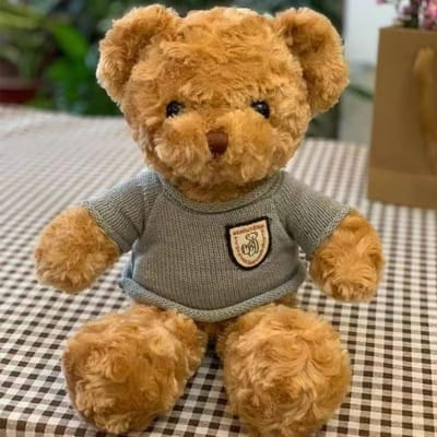 30cm Schattige Teddybeer Pluche Speelgoed met Trui Schattig Knuffeldier met Zachte Trui Teddybeer Perfect Cadeau Voor Kinderen 30cm blauw