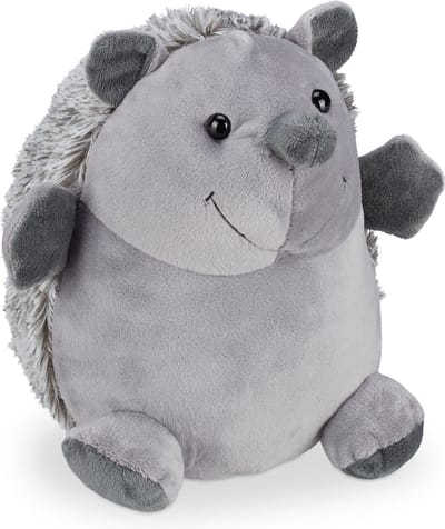 deurstopper egel - 19,5 cm - stof - zwaar - vloer - binnen - dier - grijs