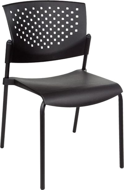 Vergaderstoel of Kantinestoel Lente Chroom Frame zonder armleuningen