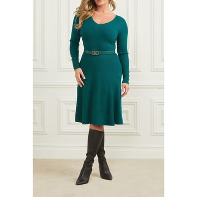 GUESS Luna Ls Ribbed V Nec Secret Beach Taglia: 38 | Abiti Midi Outlet | Donna