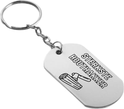 Akyol - sterkste houthakker sleutelhanger - Houthakker - familie vrienden - cadeau - 54 x 29mm