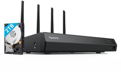 Reolink RLN12W - 12-kanaals NVR - WiFi 6 - Ondersteunt 16MP camera's - 16TB Opslag - Lokale & Externe Toegang - Geen PoE-poorten